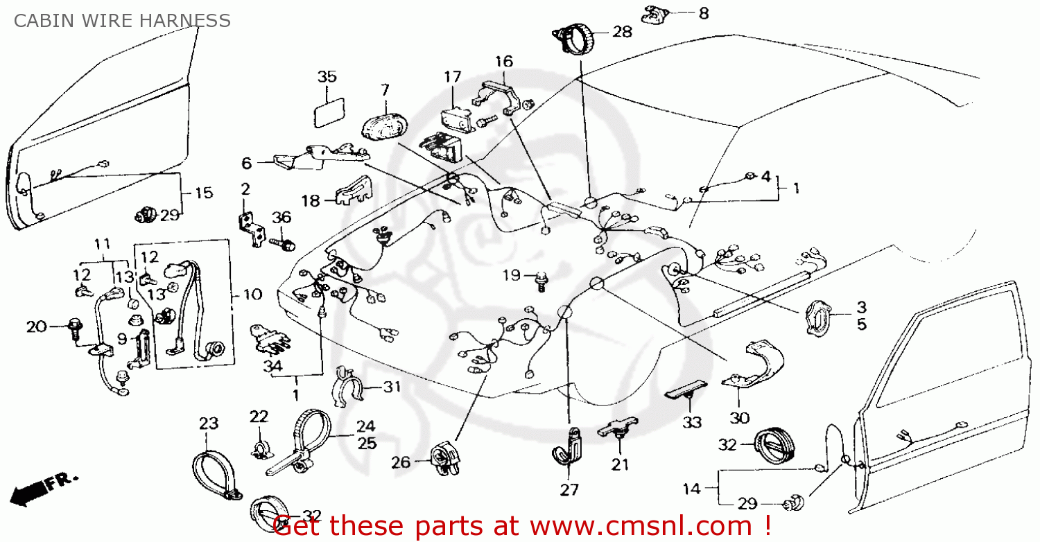 32100SG7A61 Wire Harness, Cabin Honda buy the 32100SG7A61 at CMSNL