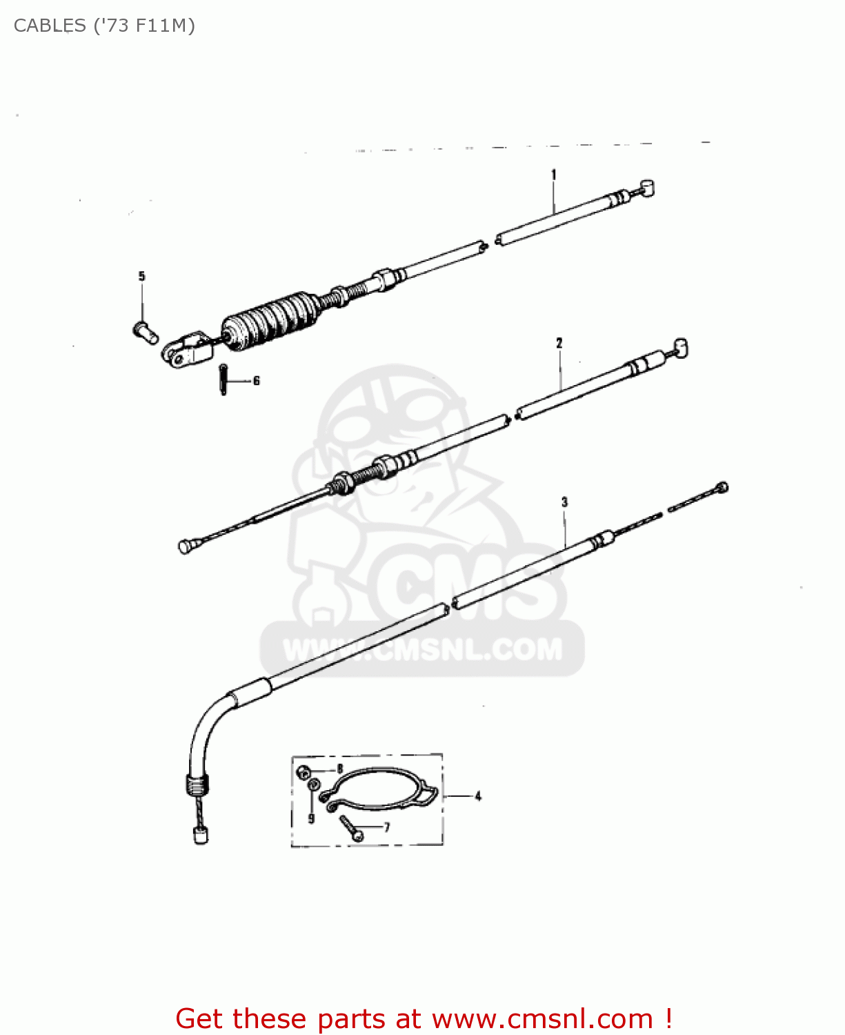 54011057 Cable,clutch Kawasaki buy the 54011057 at CMSNL