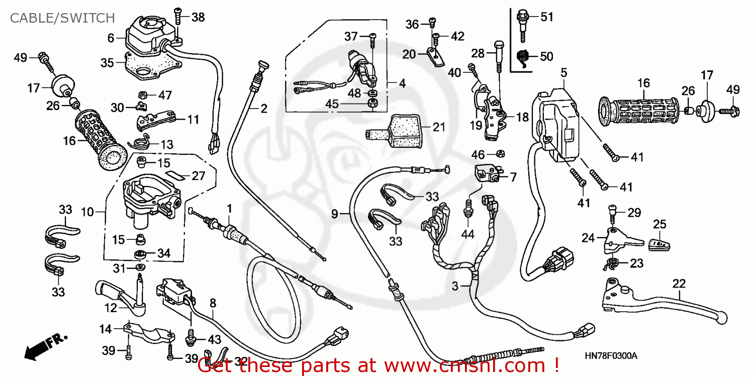 53193HN8000: Spg,return Lever Honda - buy the 53193-HN8-000 at CMSNL