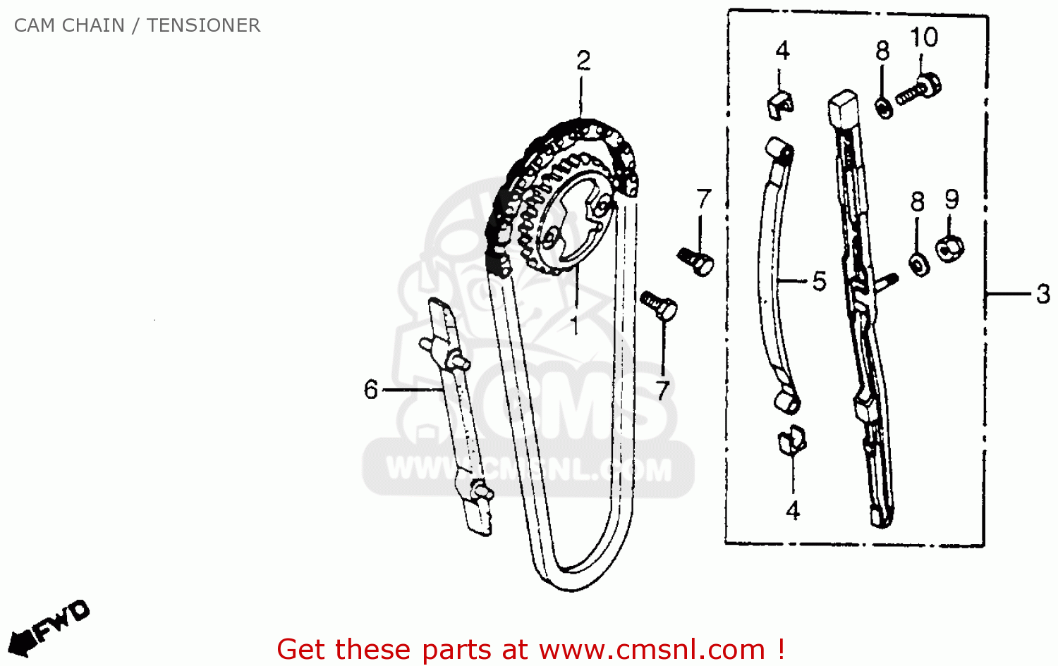 14620470751P: GUIDE,CAM CHAIN (NON O.E. ALTERNATIVE) Honda - Buy The 14620-470-751P At CMSNL - Foto 3