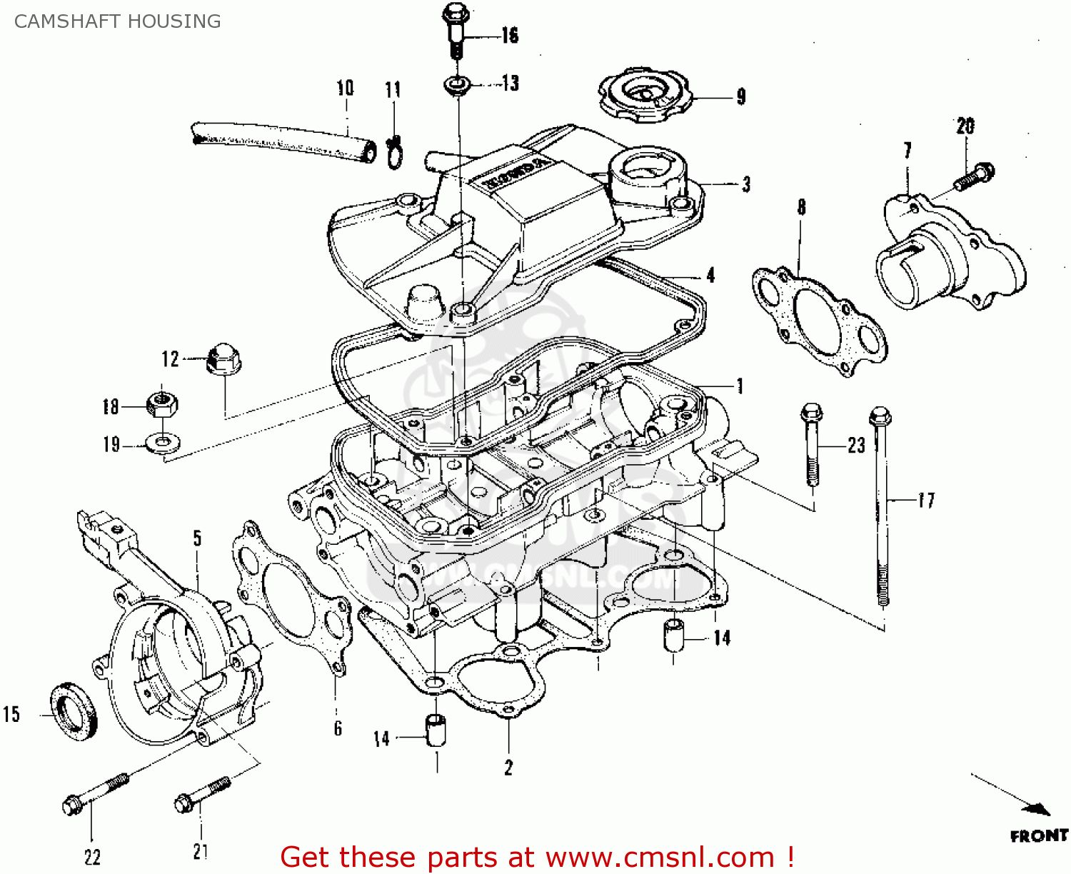 12310568670 Cover, Camshaft Housing Honda buy the 12310568670 at CMSNL