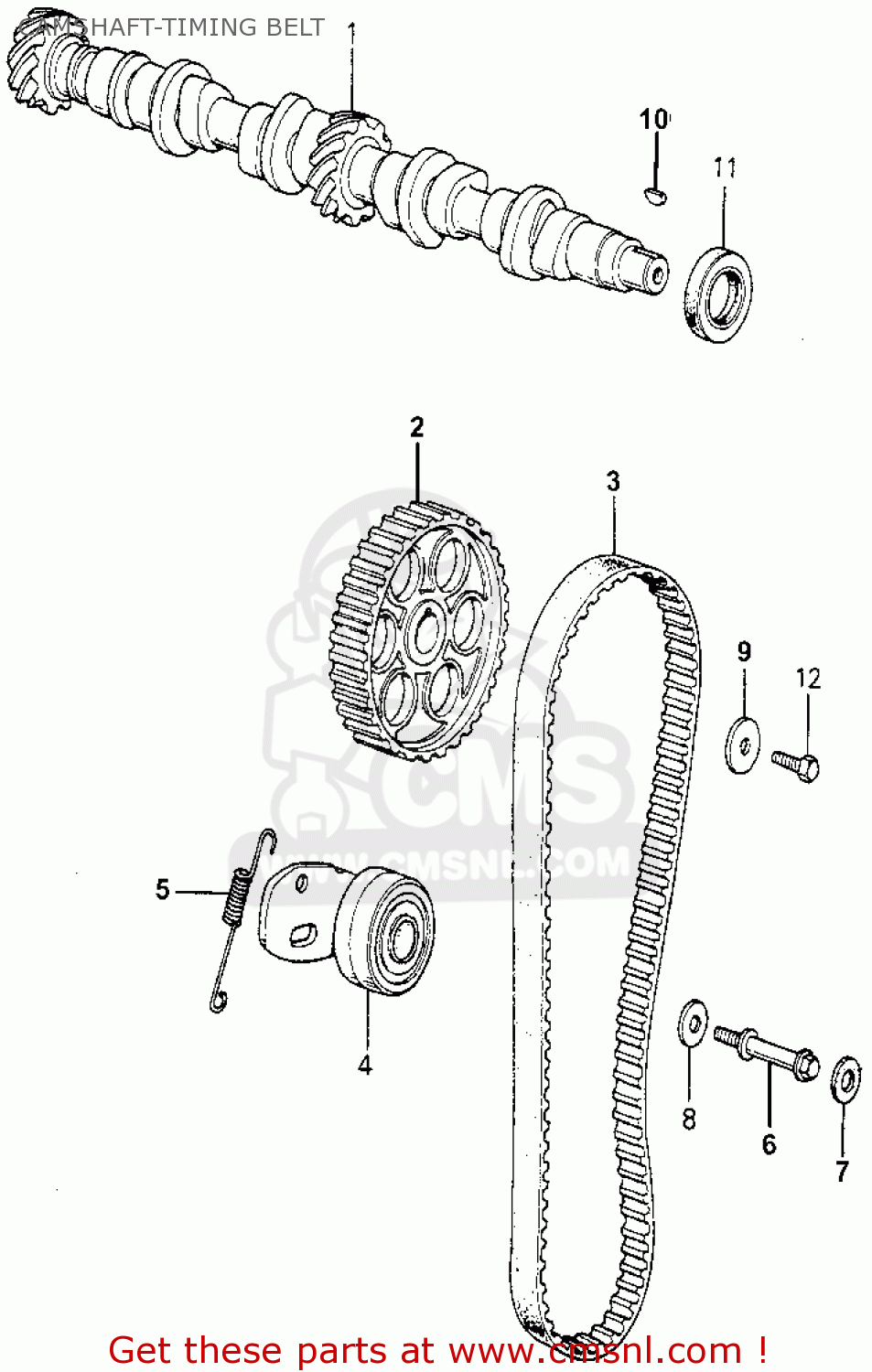 14110PB2020 Cam Shaft Comp Honda buy the 14110PB2020 at CMSNL