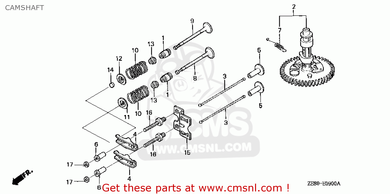 14791ZE8010 Guide,push Rod Honda buy the 14791ZE8010 at CMSNL