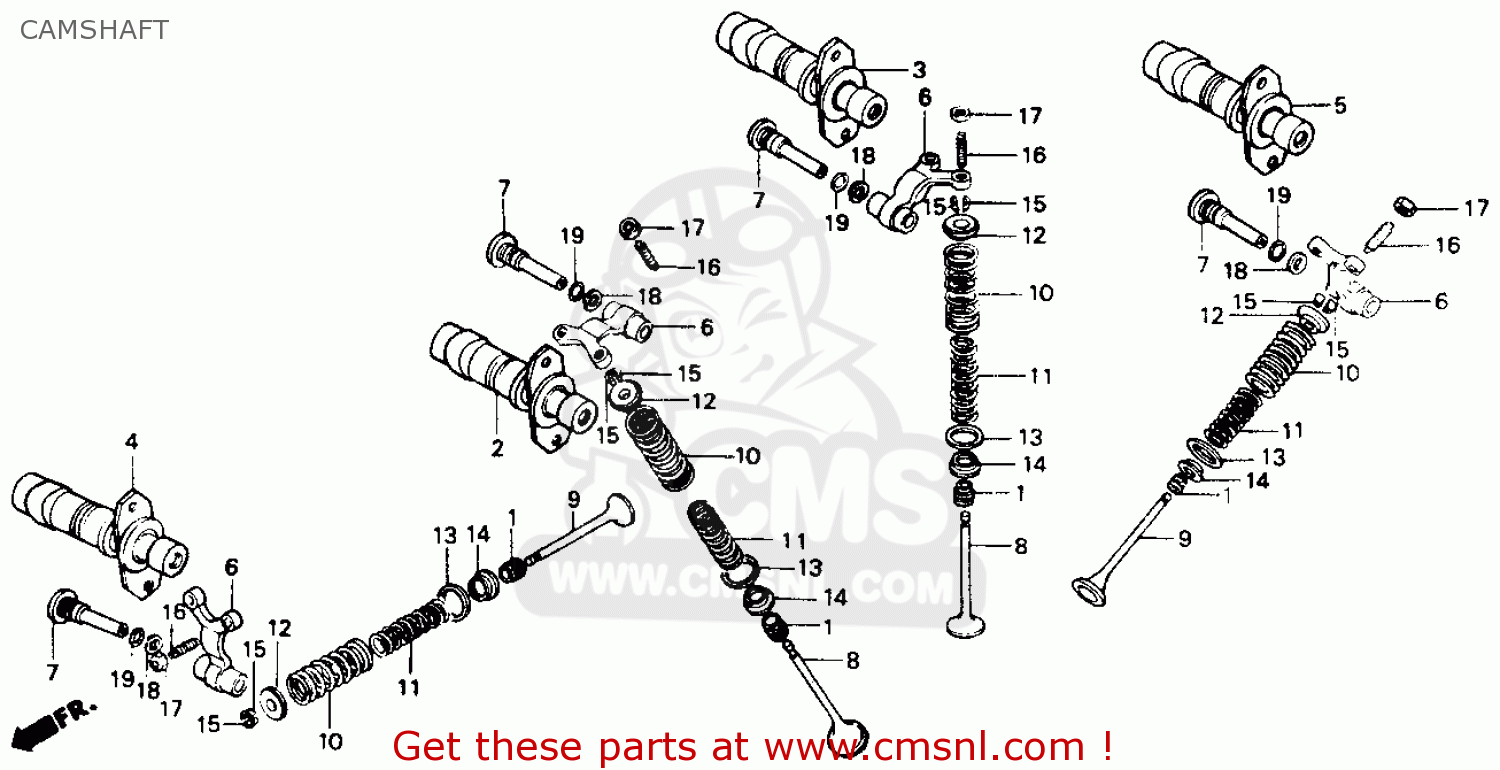 14631KV0000: Shaft,rocker Arm Honda - buy the 14631-KV0-000 at CMSNL