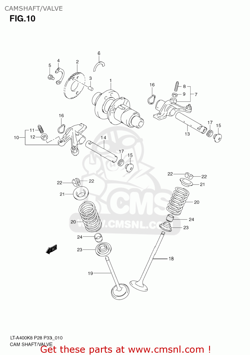 1285027H00 Arm,valve Rocker Exhaust Suzuki buy the 1285027H00 at CMSNL