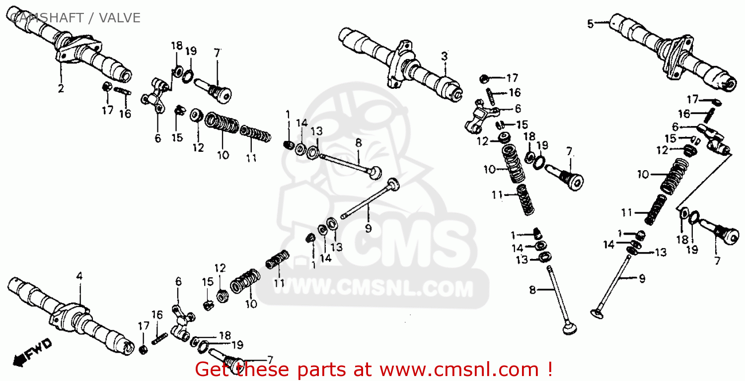Honda CAMSHAFT,IN.RR. 14121MB2690 Honda CAMSHAFT,IN.RR. 14121MB2690