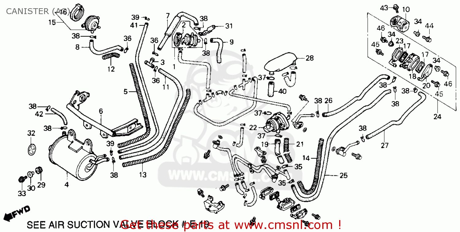 18750MN0680: Tank,air Intake Honda - buy the 18750-MN0-680 at CMSNL