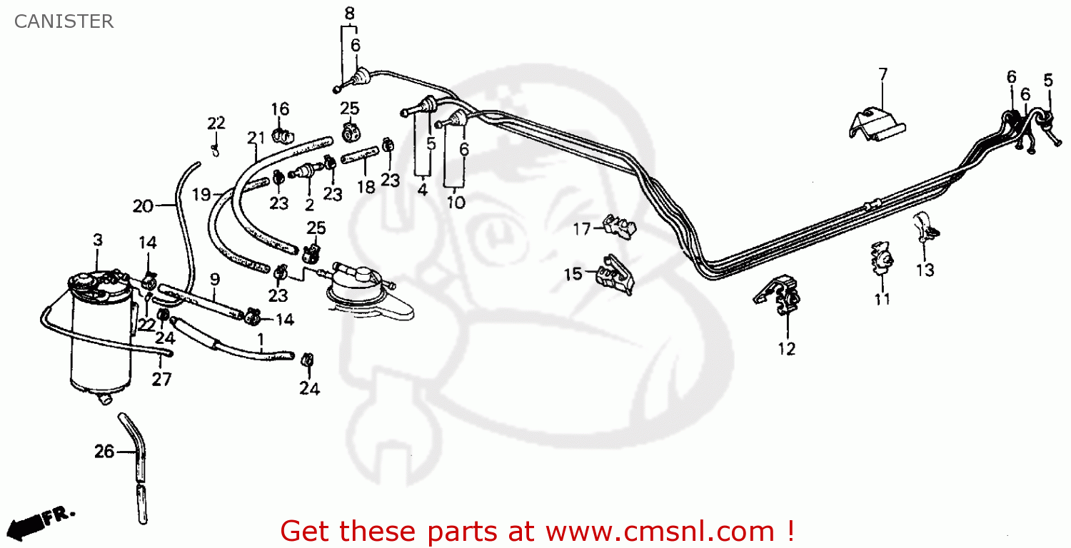 17740SB6040 Pipe, Fuel Return Honda buy the 17740SB6040 at CMSNL
