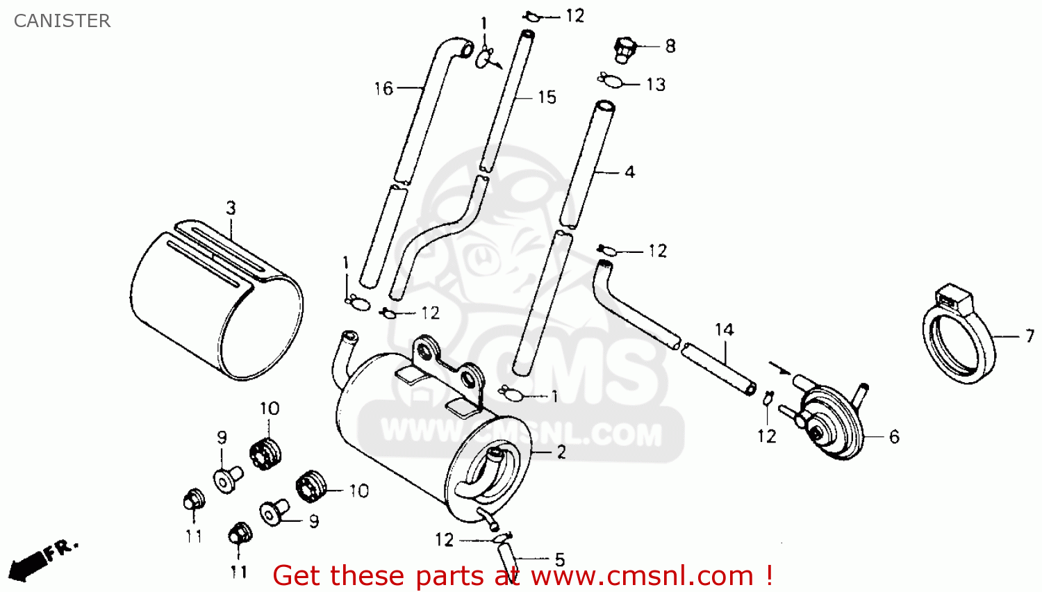 17425KC1940: Tube, Air Cleaner Honda - buy the 17425-KC1-940 at CMSNL