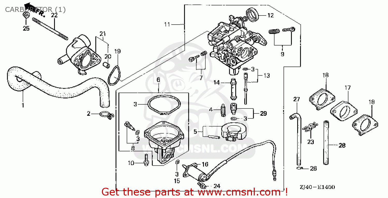 16166ZJ6010: Nozzle,main Honda - buy the 16166-ZJ6-010 at CMSNL