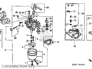 16100ZF6V00: Carburetor Assy(s Honda - buy the 16100-ZF6-V00 at CMSNL