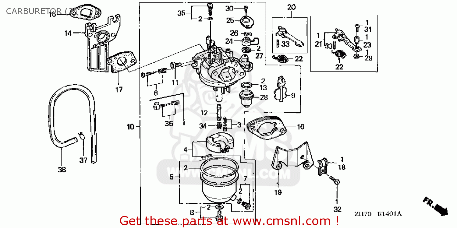 CARBURETOR ASSY ( for GX120\QB26\14ZH70E5 order at CMSNL