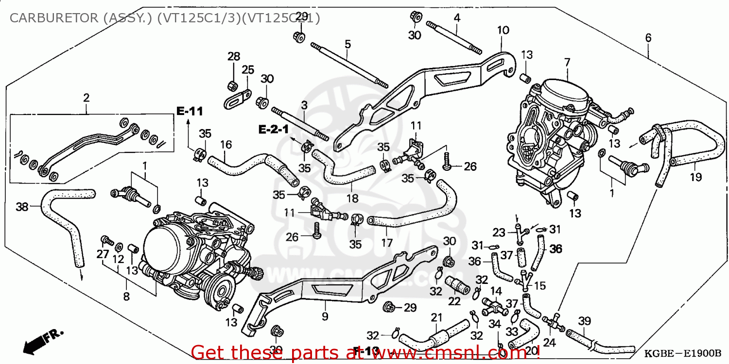 16101KGB901: Carburetor Assy(r Honda - buy the 16101-KGB-901 at CMSNL