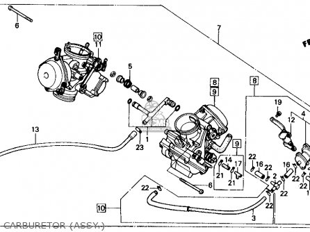 16102MK7671: Carburetor Rr. Honda - buy the 16102-MK7-671 ... cf moto 600 wiring diagrams 