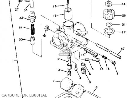 CARBURETOR ASSY for LB80-2AE 1976-1978 USA - order at CMSNL