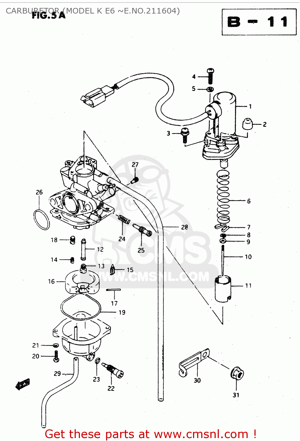 1343037B10: Element Assy,thermo Suzuki - buy the 13430-37B10 at CMSNL