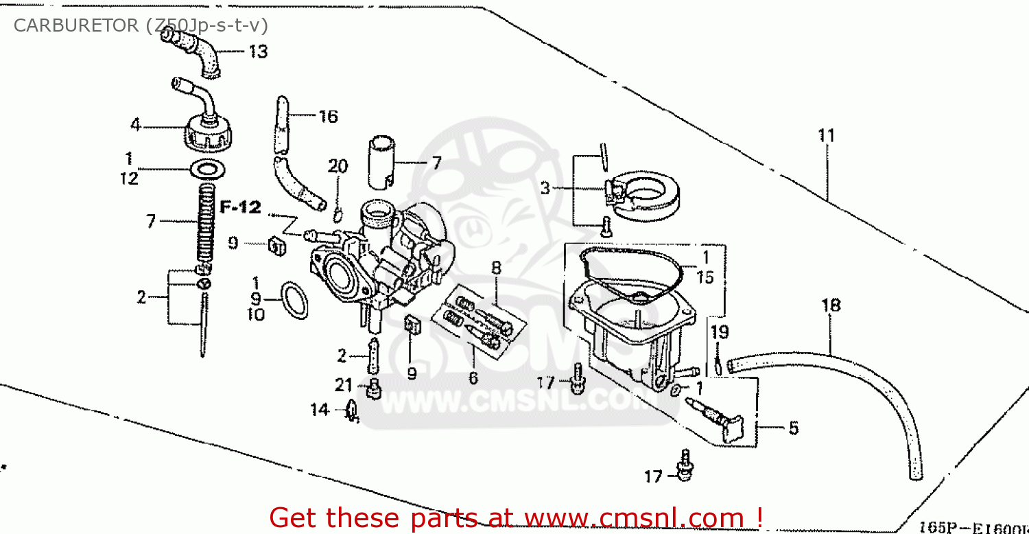 16013165B10: Float Set Honda - buy the 16013-165-B10 at CMSNL