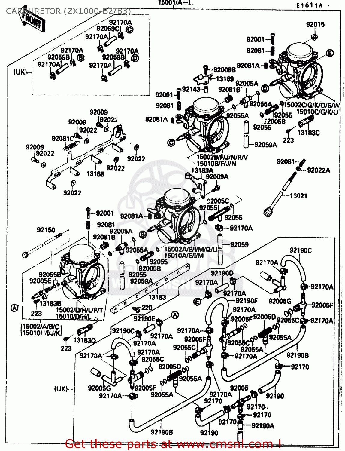 150021739 Carburetor,rh,inside Kawasaki buy the 150021739 at CMSNL