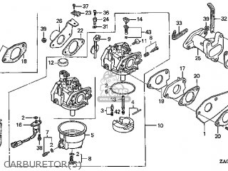 16100ZA0D63: Carburetor Assy ( Honda - buy the 16100-ZA0-D63 at CMSNL