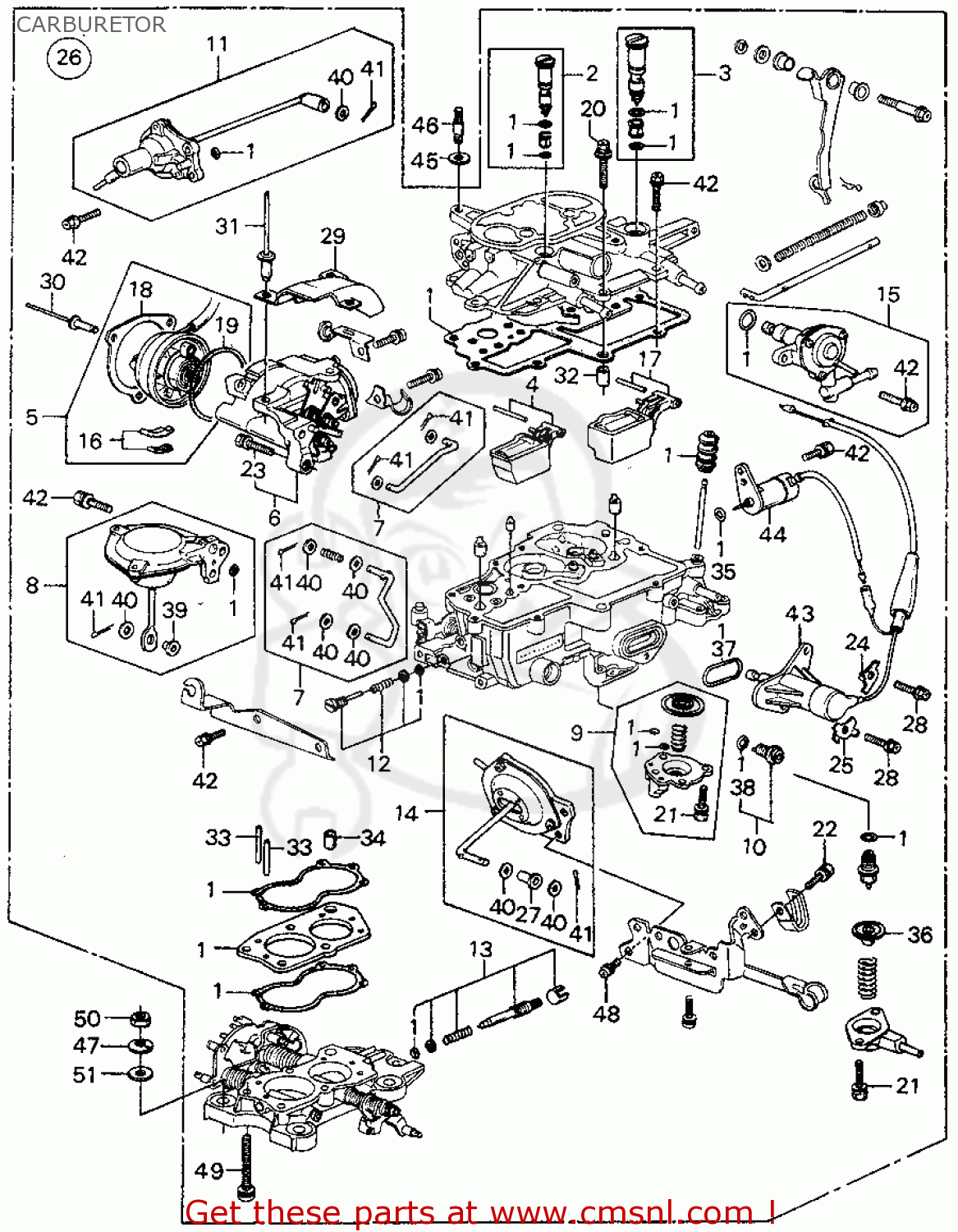 16100PA6674 Carburetor Assy. Honda buy the 16100PA6674 at CMSNL