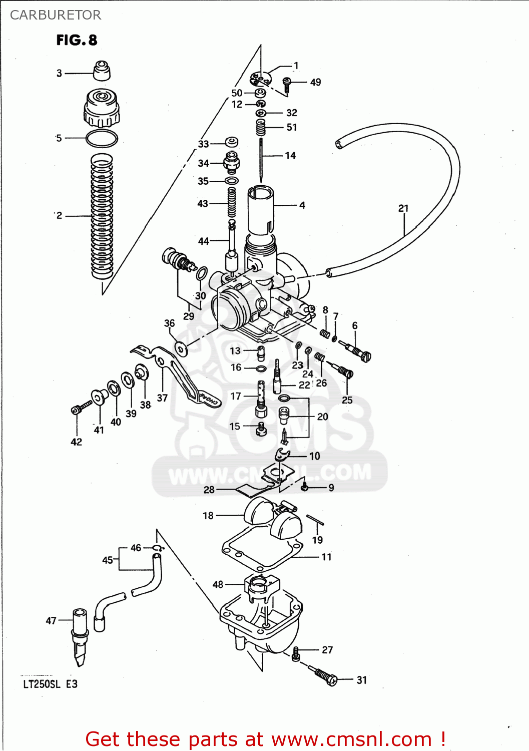 Suzuki NEEDLE,JET 1338325C00 Suzuki NEEDLE,JET 1338325C00