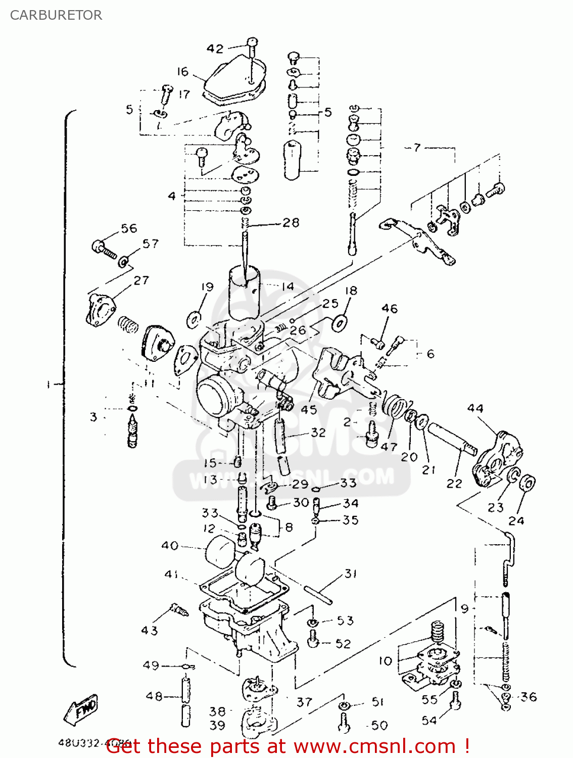 48U1410728: Needle Valve Set Yamaha - buy the 48U-14107-28-00 at CMSNL