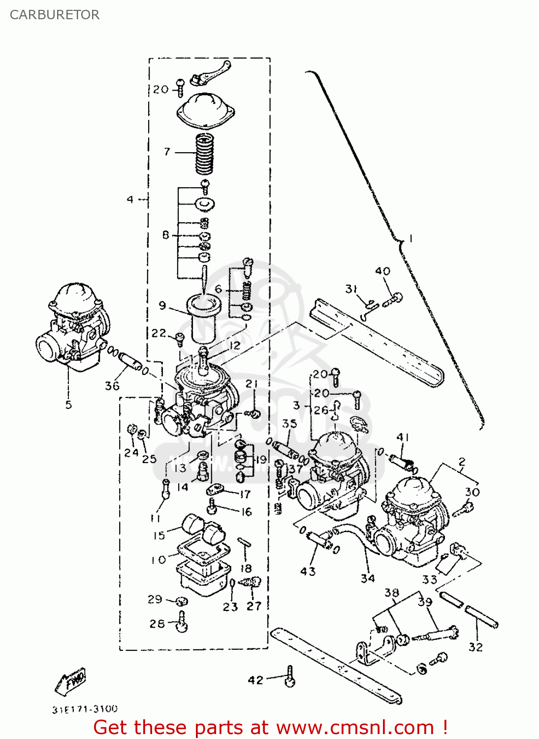 12R1410510 Pilot Screw Set Yamaha buy the 12R141051000 at CMSNL