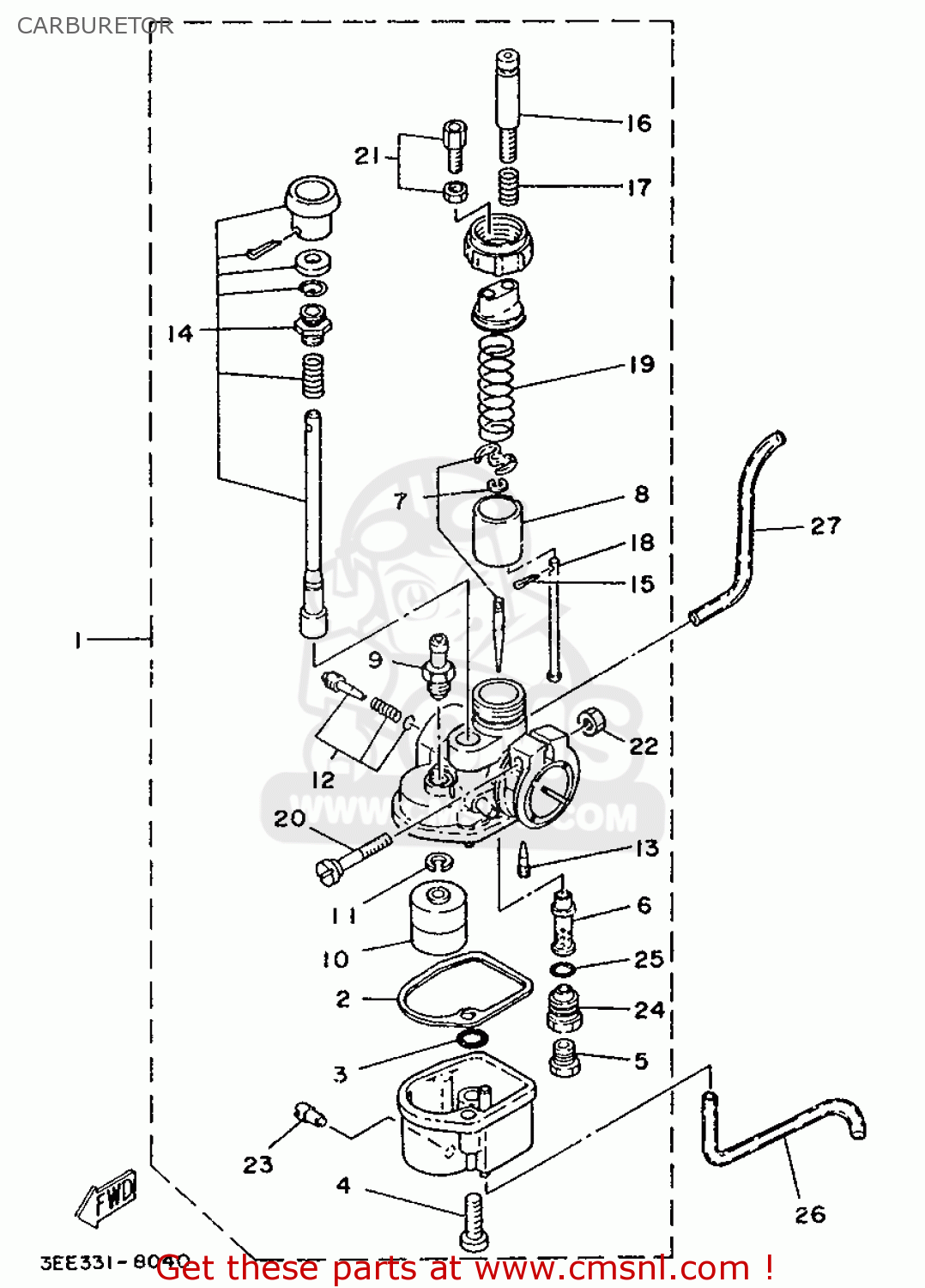 3EE1490J00: Needle Set Yamaha - buy the 3EE-1490J-00 at CMSNL