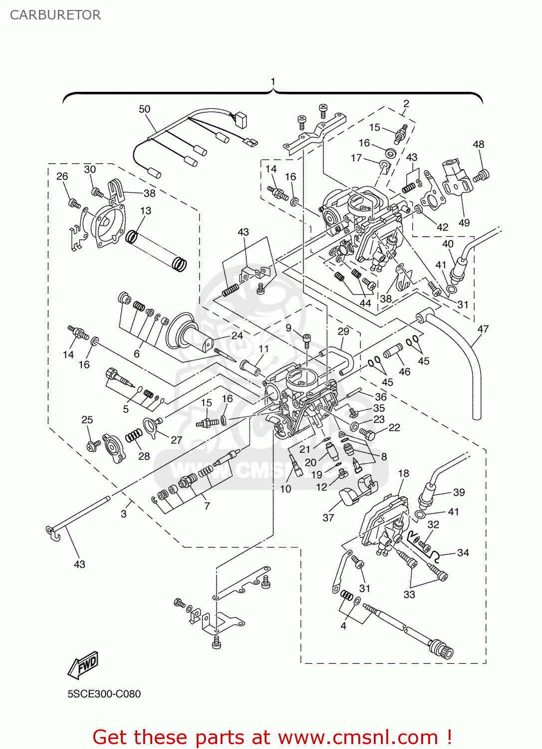 5SC1410H10: Fuel Cut Solenoid Valve Yamaha - buy the 5SC-1410H-10 at CMSNL