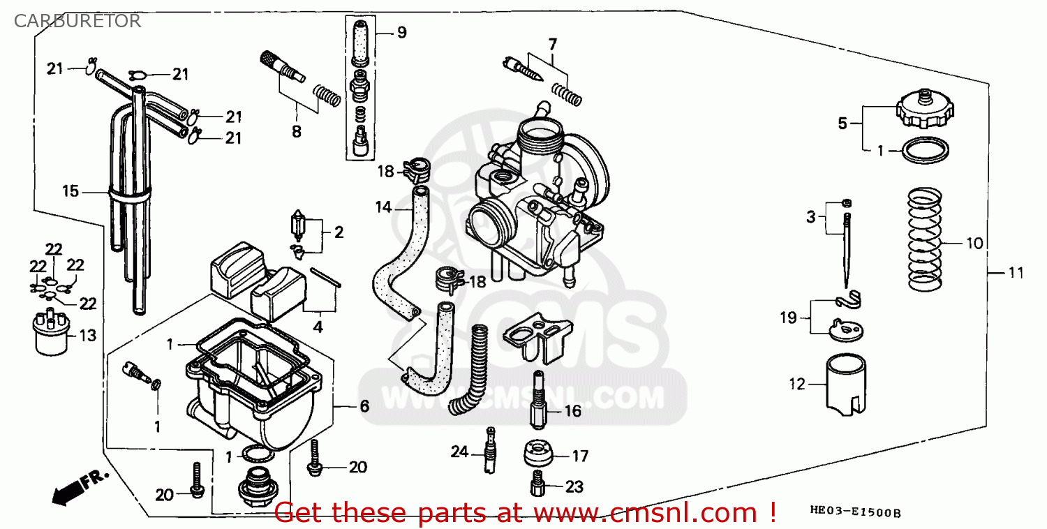 16164HE0670: Jet,needle Honda - buy the 16164-HE0-670 at CMSNL