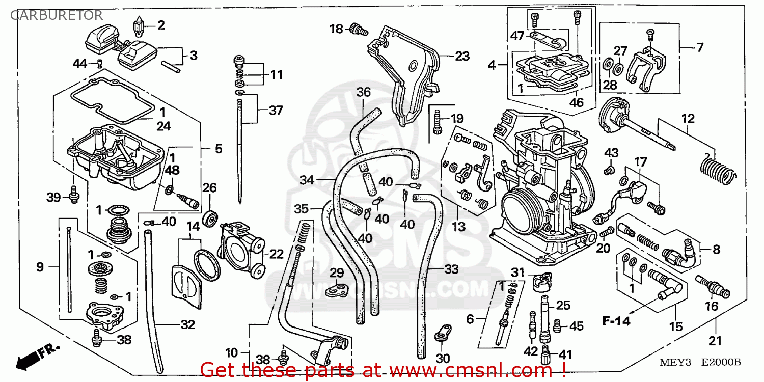 16100MEY673 Carburetor Assy Honda buy the 16100MEY673 at CMSNL