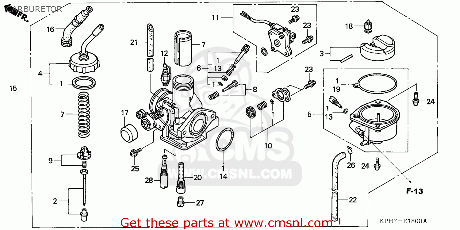 16012KPH971: Needle Set,jet Honda - buy the 16012-KPH-971 at CMSNL