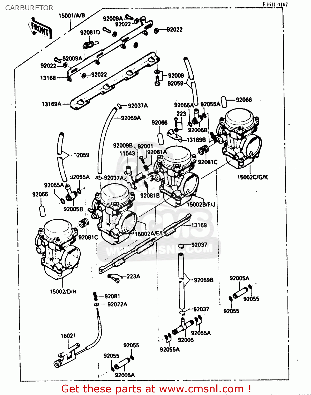 150021137: Carburetor,rh,inside Kawasaki - Buy The 15002-1137 At Cmsnl