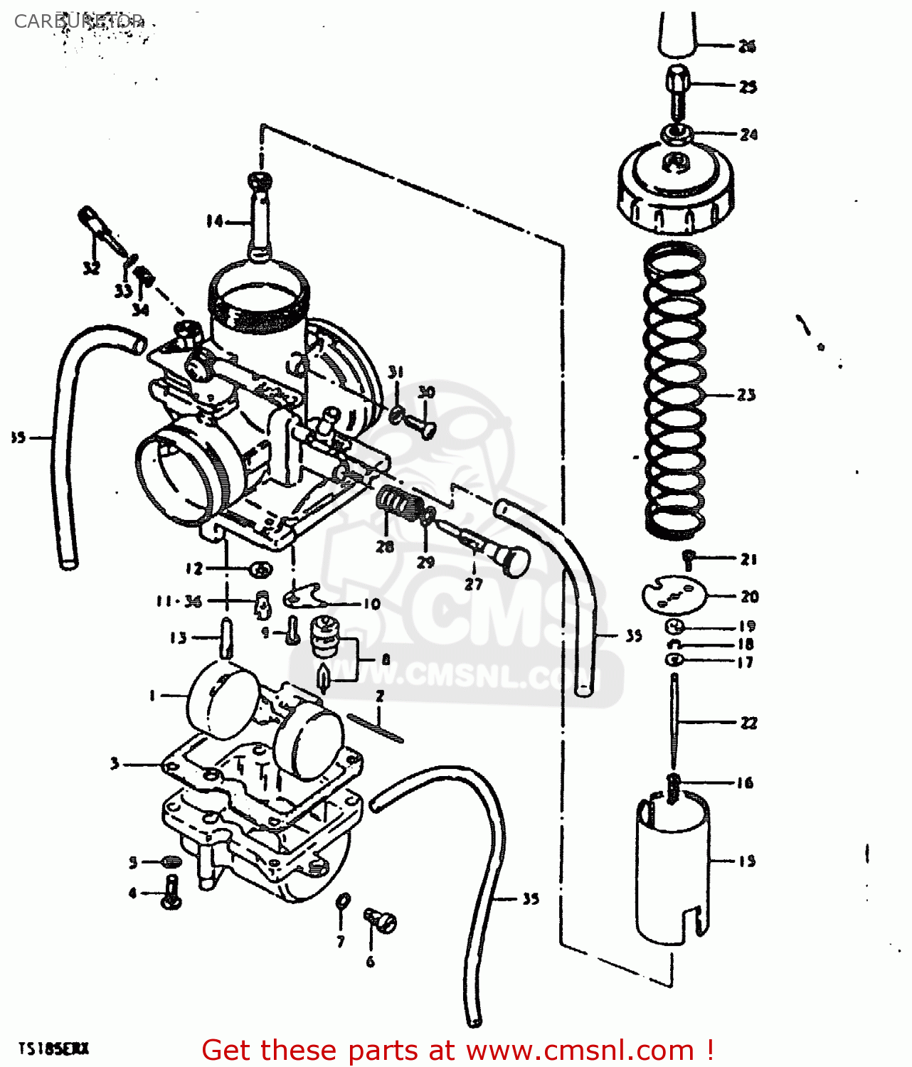 Carburetor for Suzuki TS185 1971-1981 