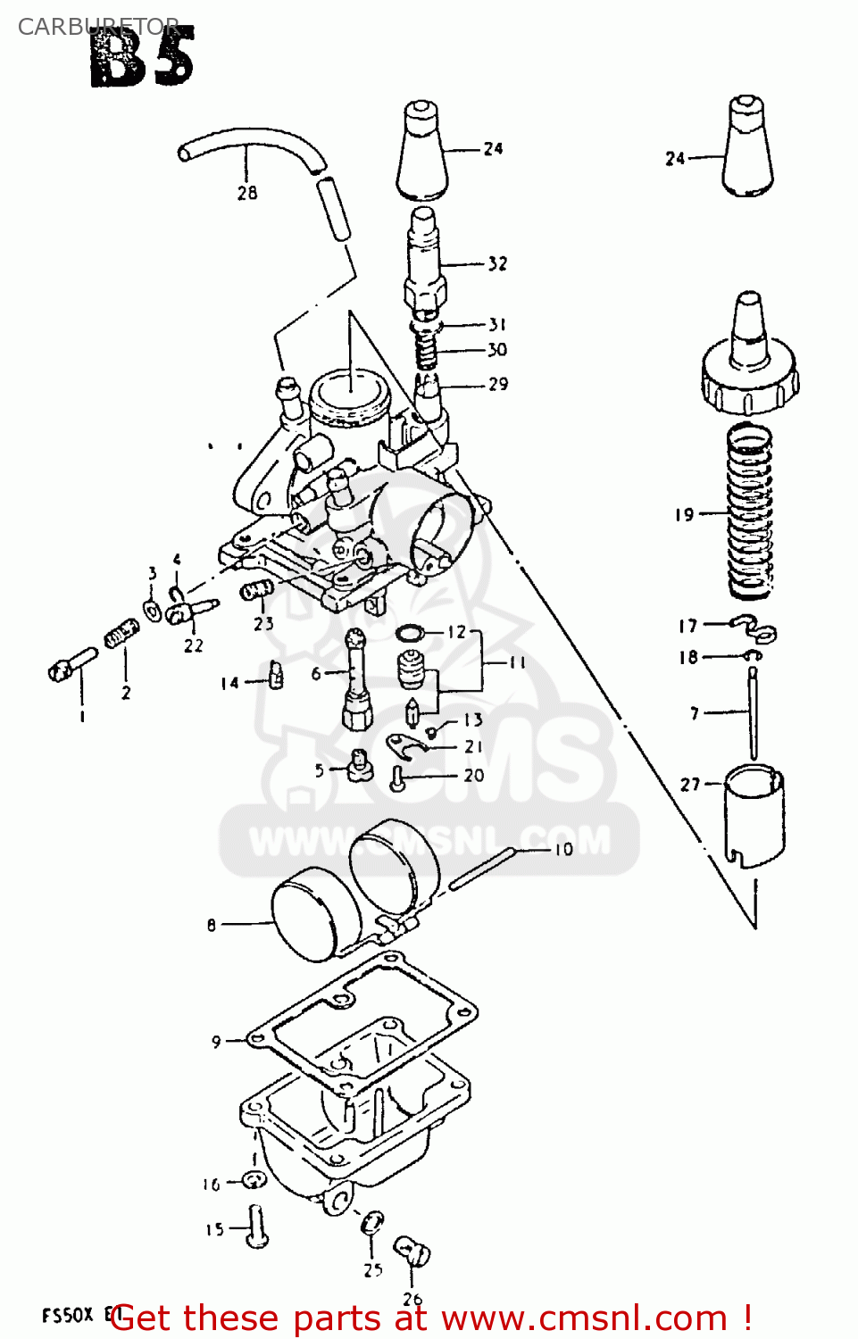 1320002510: Carburetor Assembly Suzuki - buy the 13200-02510 at CMSNL