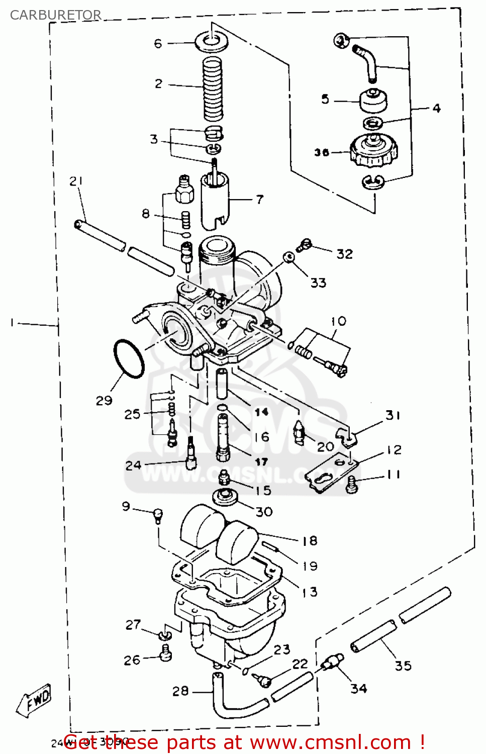 29U1411235: Valve, Throttle 1 Yamaha - buy the 29U-14112-35 at CMSNL