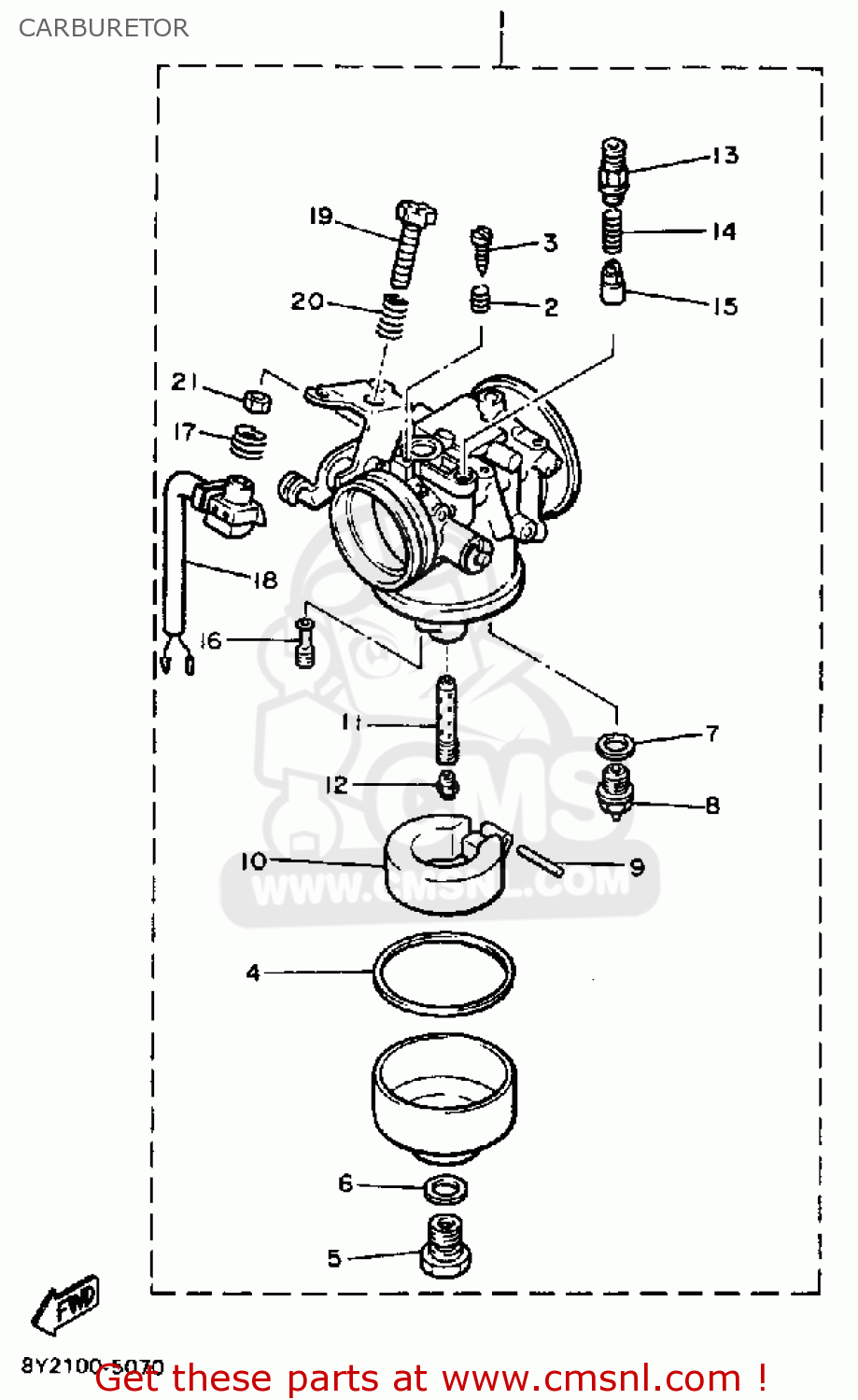 8Y21421100 Screw, Pilot Adjusting Yamaha buy the 8Y2142110000 at