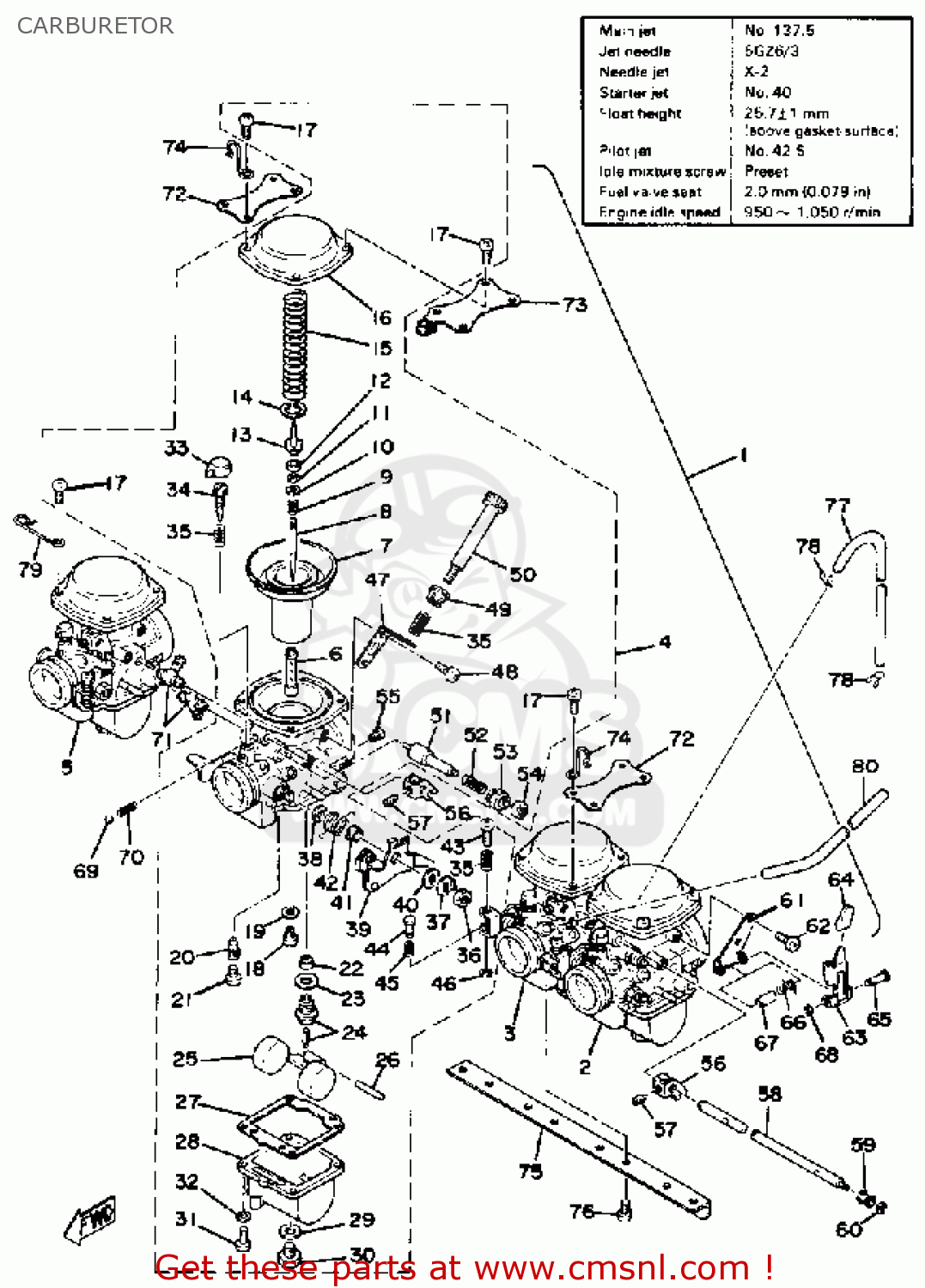 2H71498232 Body, Float Chamber Exclusive For Carburetor 4 1 Yamaha