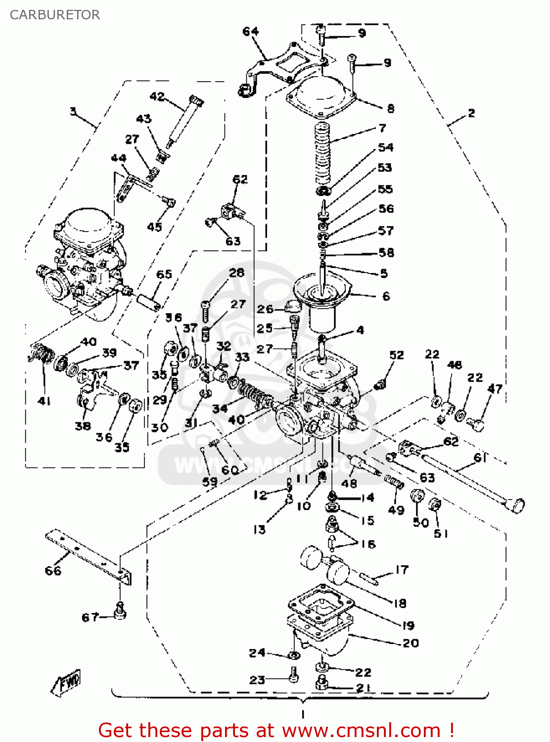 Carburetor Assembly, Left Xs400-2 1978 Usa 2G51490160 gpz 750 wiring diagram 