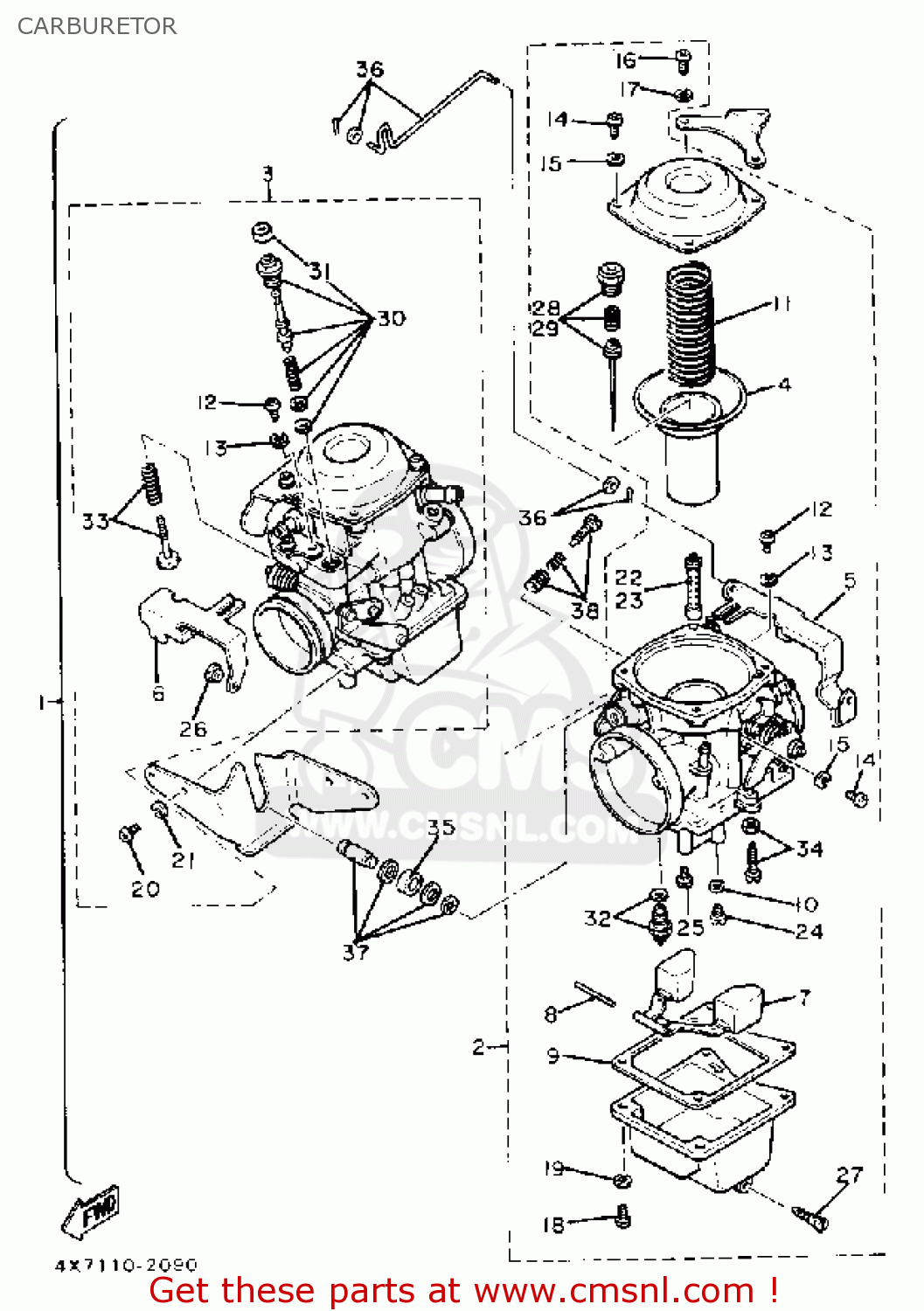 1982 yamaha deals virago 750 carburetor