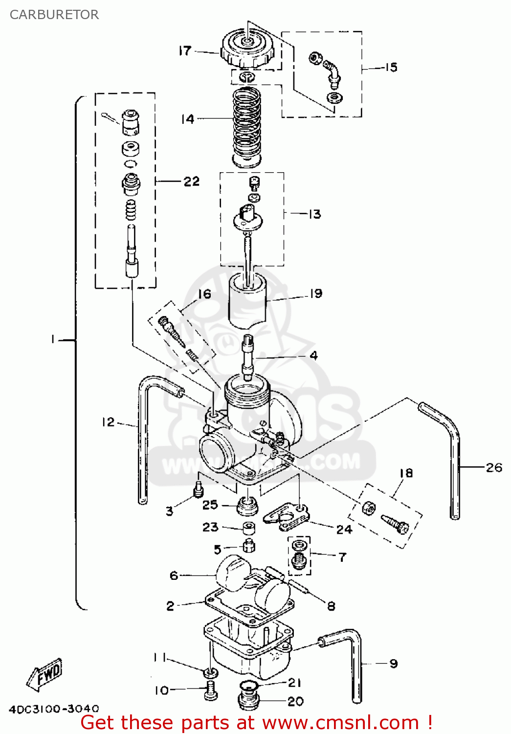 2X81411245: Valve, Throttle 1 Yamaha - buy the 2X8-14112-45-00 at CMSNL