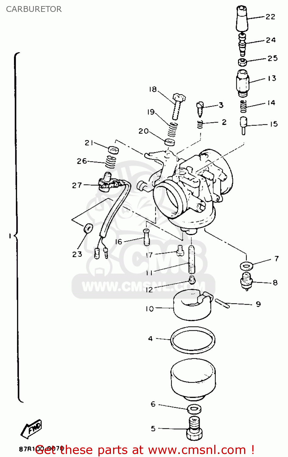 Yamaha JET, MAIN (#141.3) 3G21414E56 Yamaha JET, MAIN (#141.3) 3G21414E56
