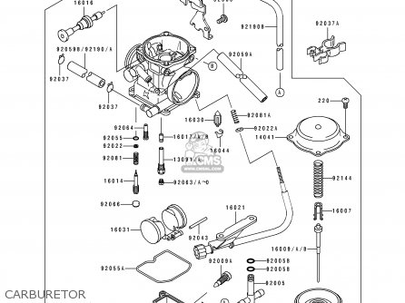 CARBURETOR-ASSY for KLX250E2 1994 EUROPE NL AR FG GR IT - order at CMSNL