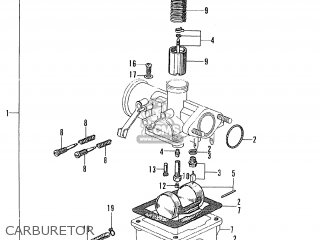 CARBURETOR ASSY. for CT90 TRAIL K0 GENERAL EXPORT - order at CMSNL