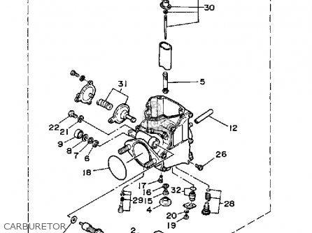 CARBURETOR ASSY 1 for YFM350FWW 1989 BIG BEAR - order at CMSNL