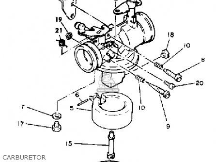 g1 golf yamaha carburetor 1981 a2 assy parts schematic cmsnl lists list