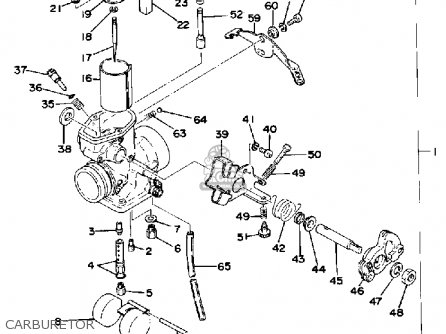 CARBURETOR ASSY for XT500 1976 DUAL PURPOSE USA - order at CMSNL