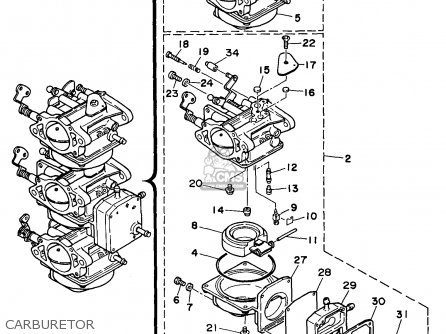 Схема карбюратора yamaha 5