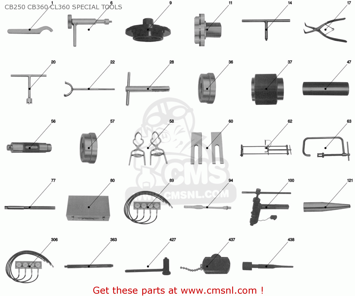 079003690000 Special Tool Set Honda buy the 079003690000 at CMSNL