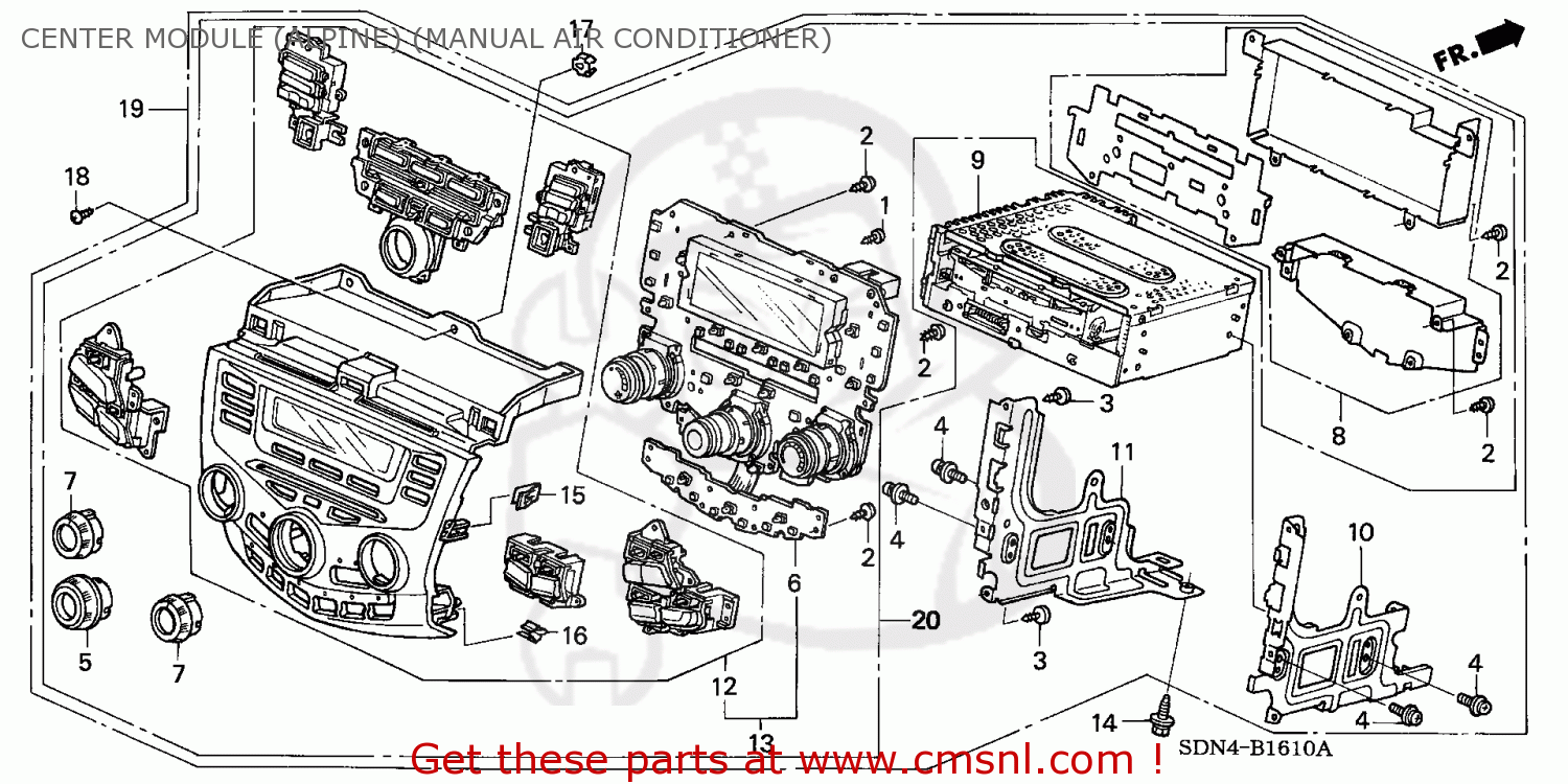 39183SDNA01ZA: Base Assy. *nh482l* Honda - buy the 39183-SDN-A01ZA at CMSNL